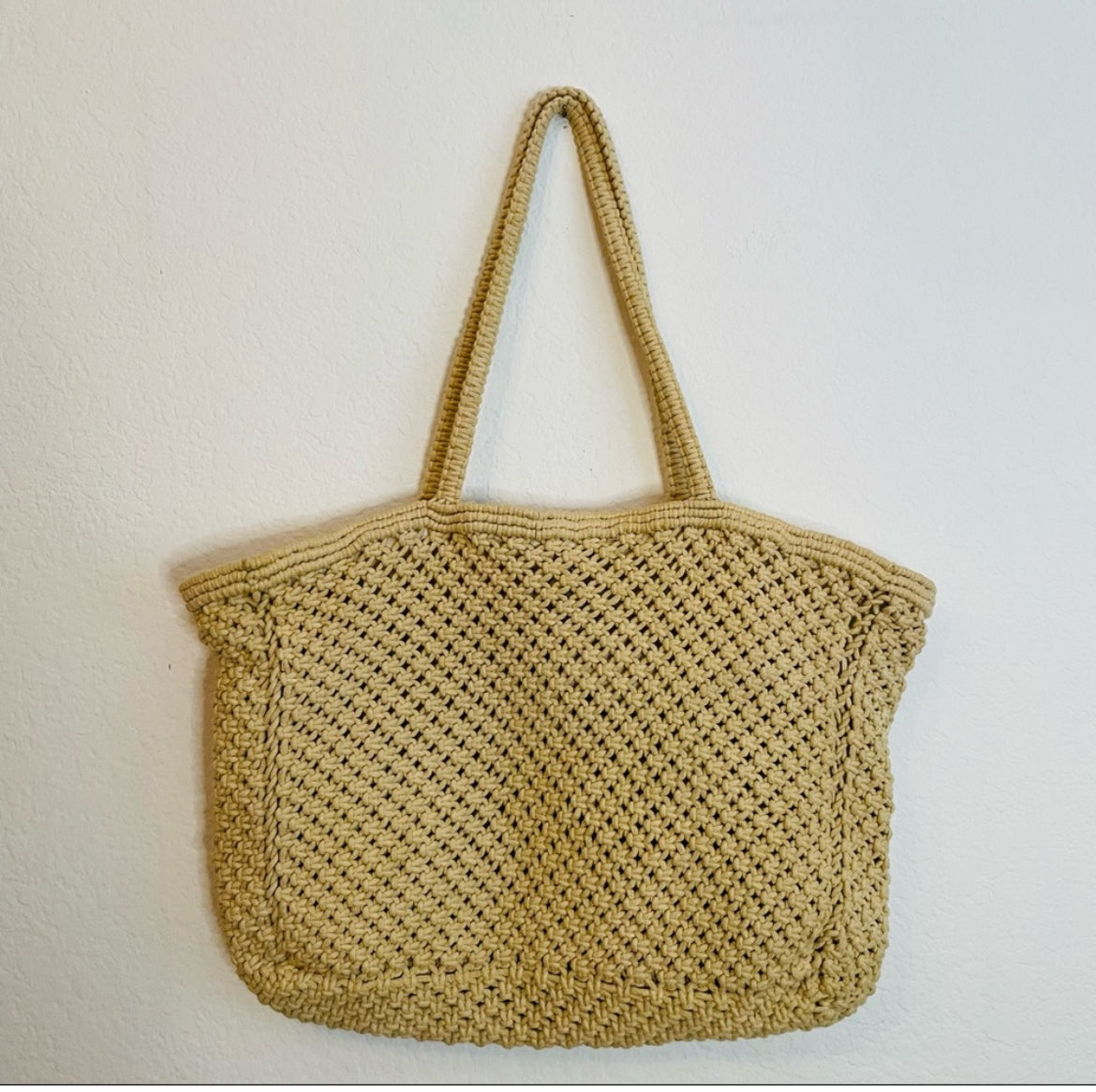 Tone It Up Macrame Tote Bag