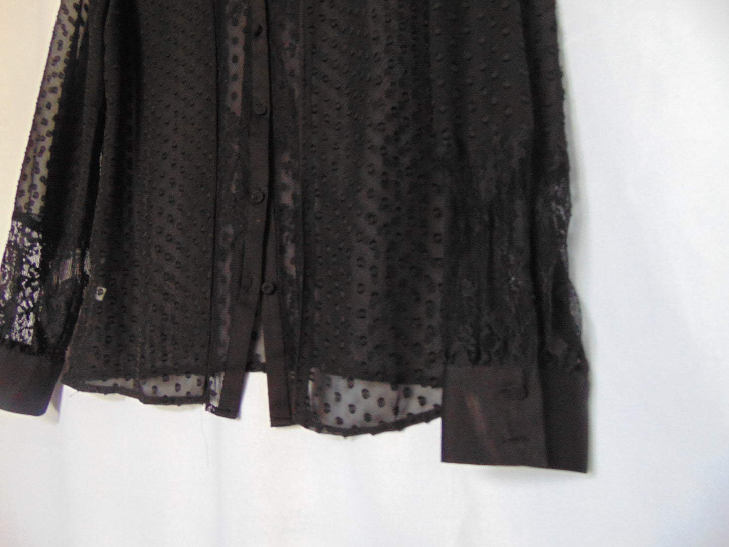 BLACK SHEER BLOUSE