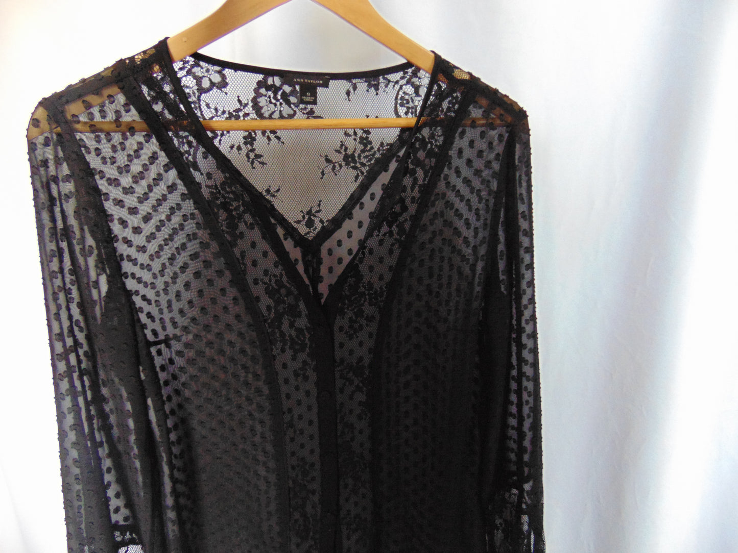 BLACK SHEER BLOUSE