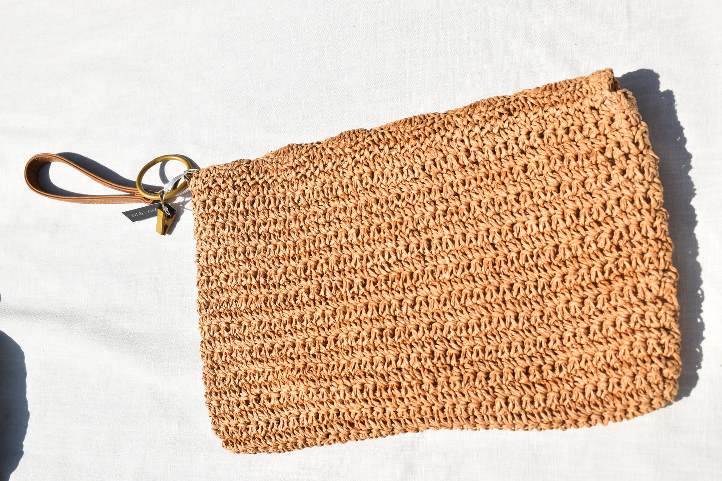 RATTAN WRISTLET/CLUTCH