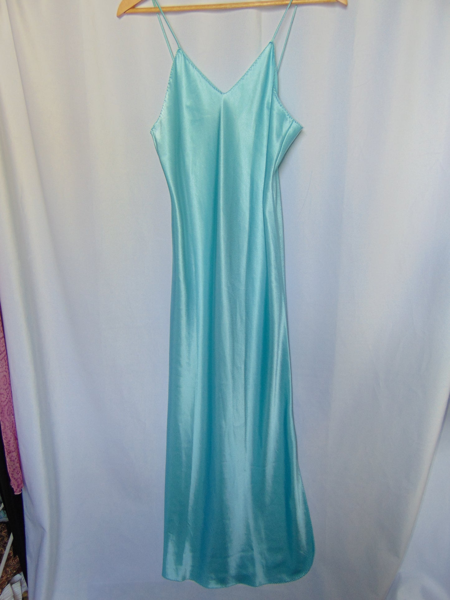 VINTAGE SKYBLUE SLIP DRESS