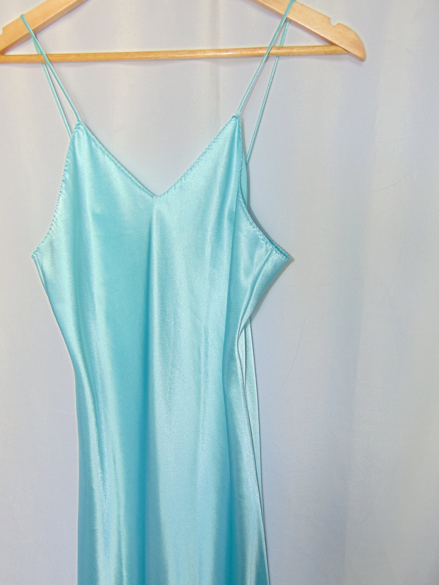 VINTAGE SKYBLUE SLIP DRESS
