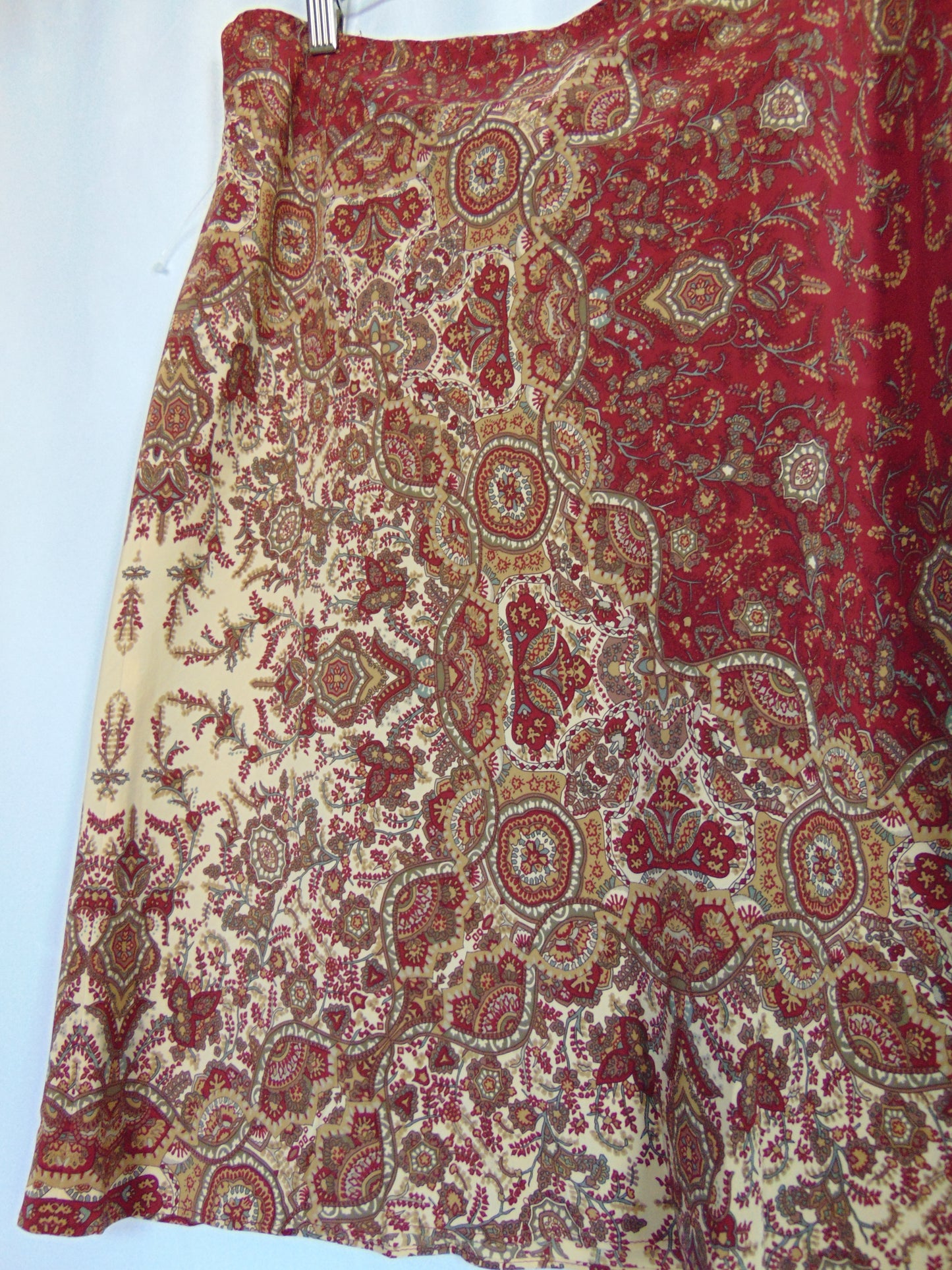 100% SILK PAISLEY SKIRT