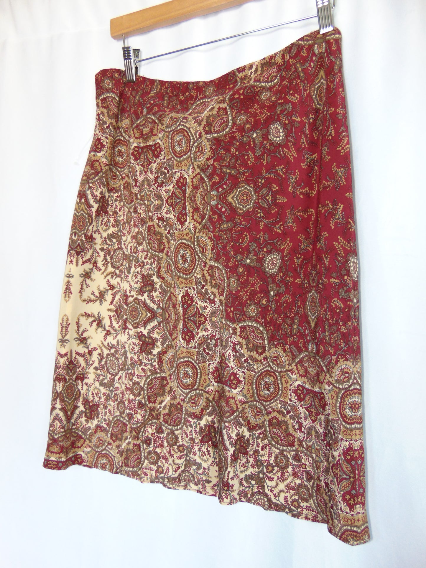 100% SILK PAISLEY SKIRT