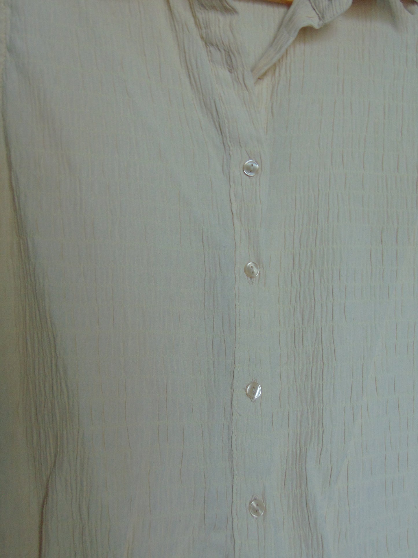 CREAM CRINKLE BLOUSE