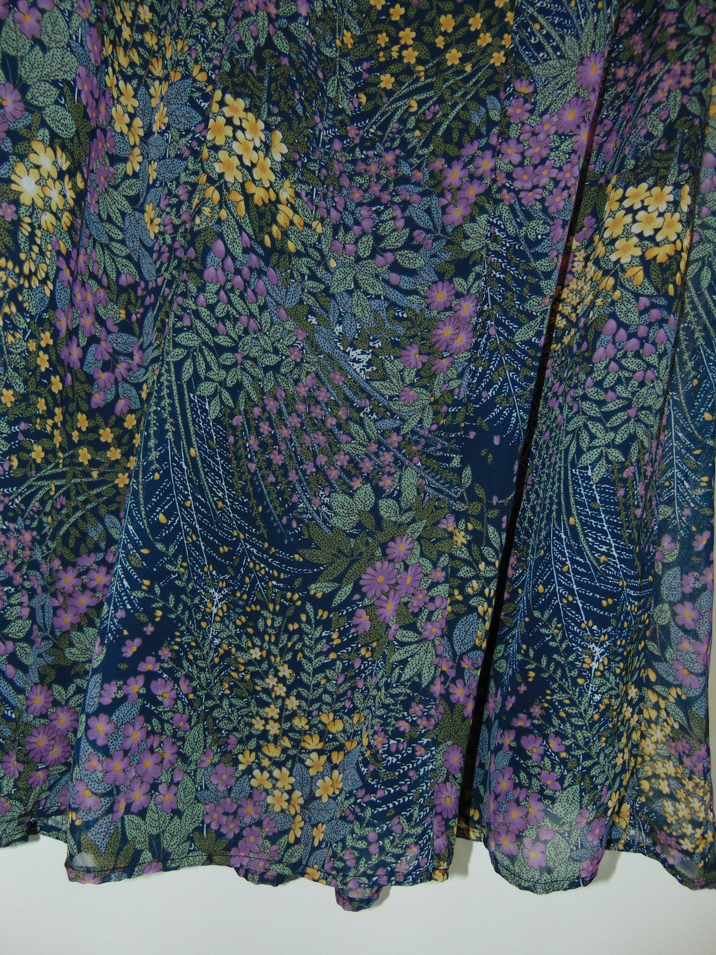 CHRISTOPHER & BANKS FLORAL MIDI SKIRT