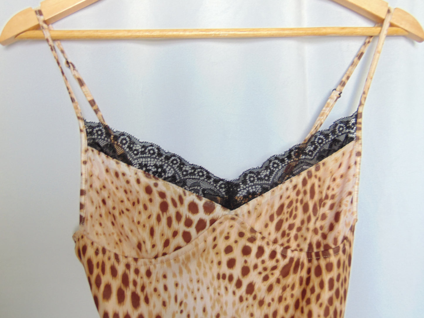 CHEETAH MESH LACE MINI DRESS