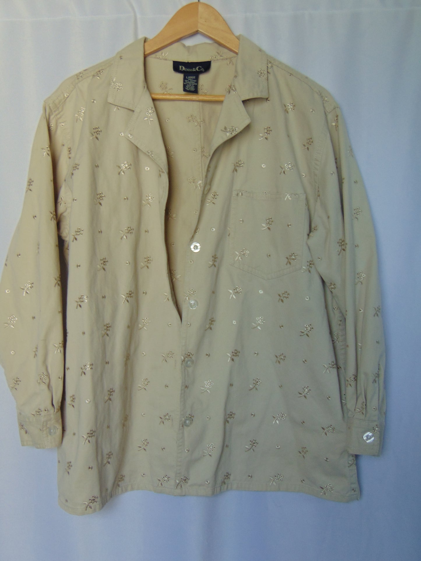 MONOCHROME EMBROIDERED SHACKET