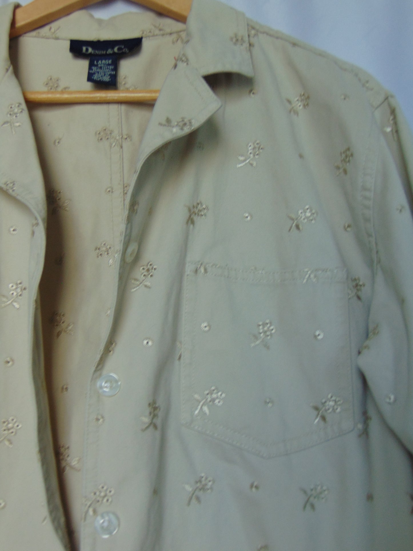 MONOCHROME EMBROIDERED SHACKET