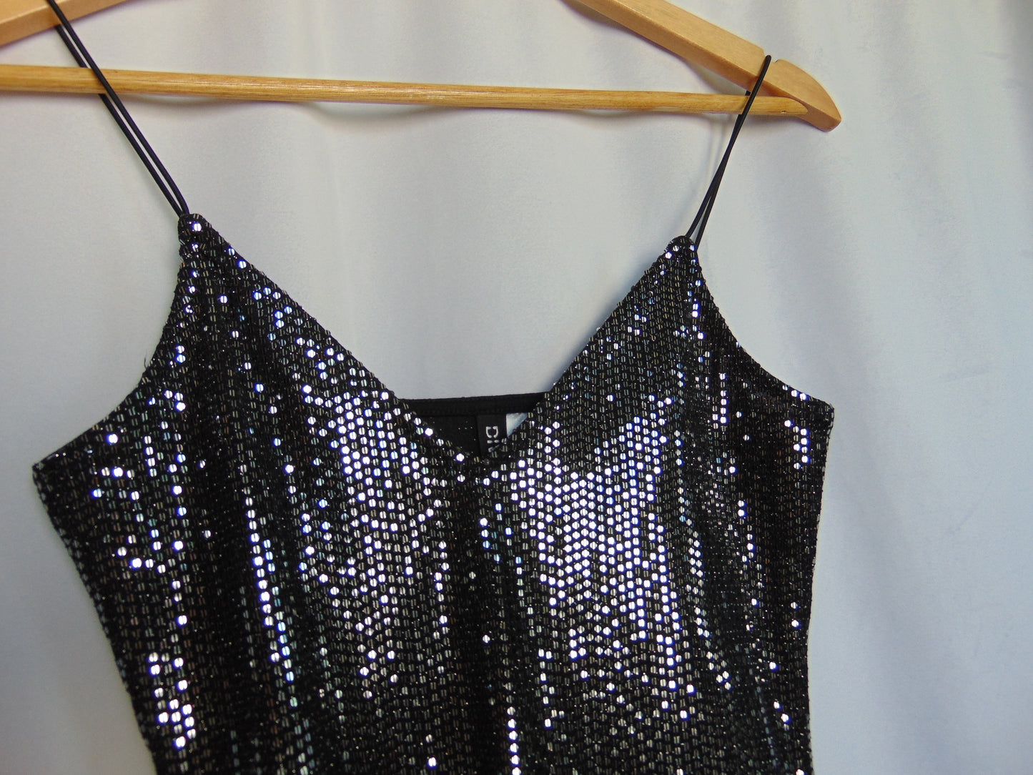 BLACK MIRROR SEQUIN MINI DRESS
