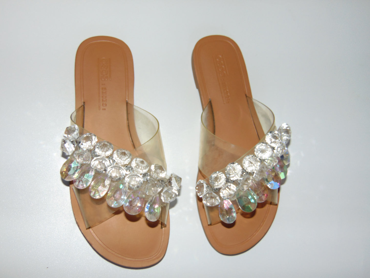 ASOS BEDAZZLED SANDALS