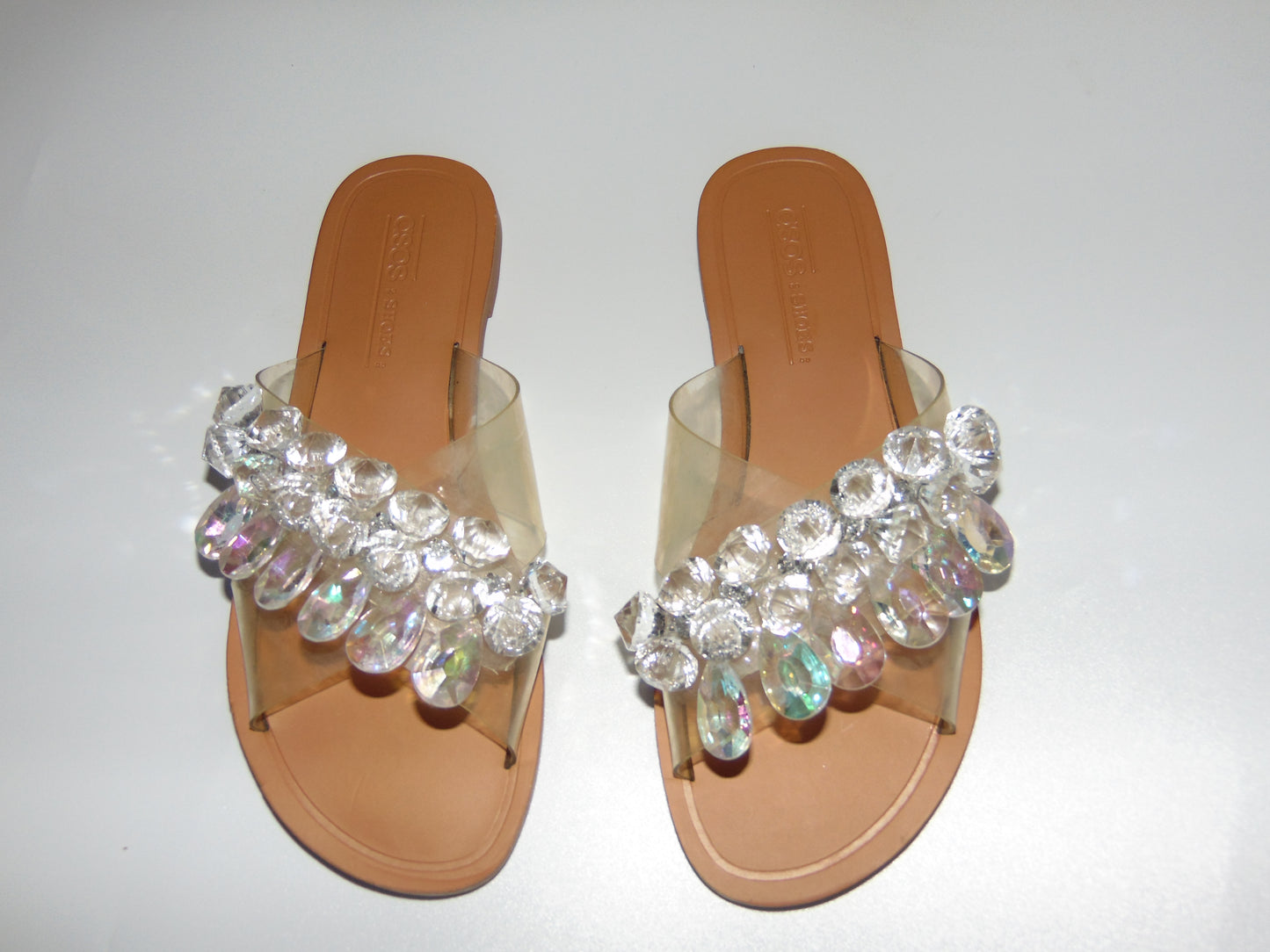 ASOS BEDAZZLED SANDALS