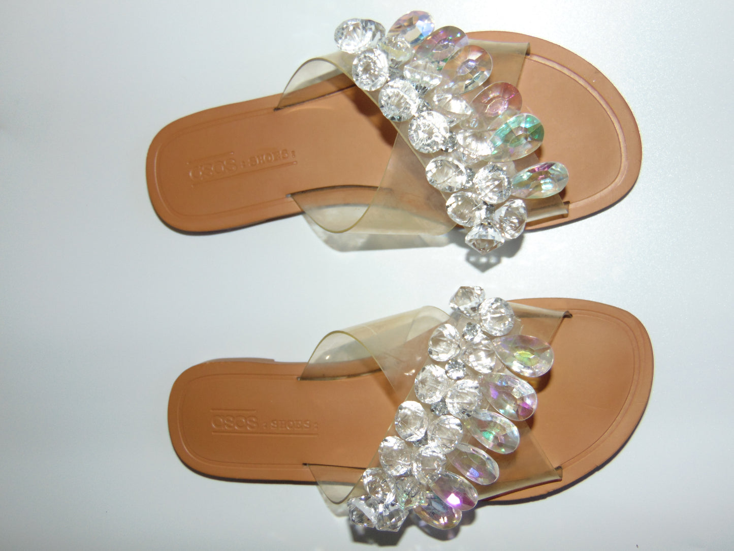 ASOS BEDAZZLED SANDALS