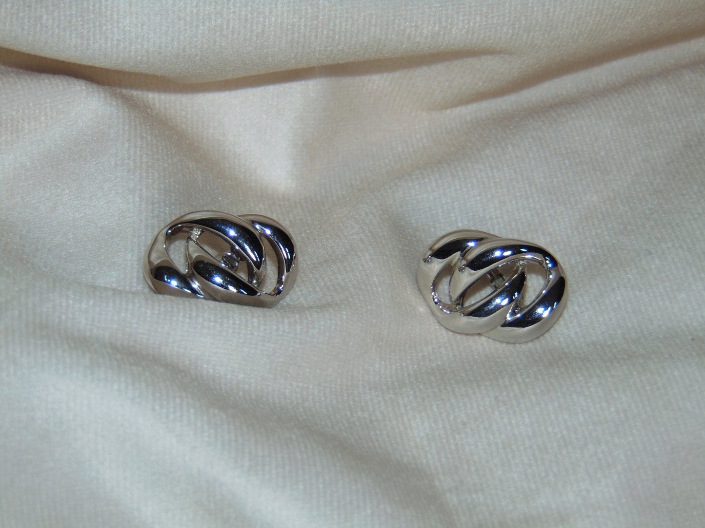 VINTAGE NAPIER 925 SIVLER BRAID EARRINGS