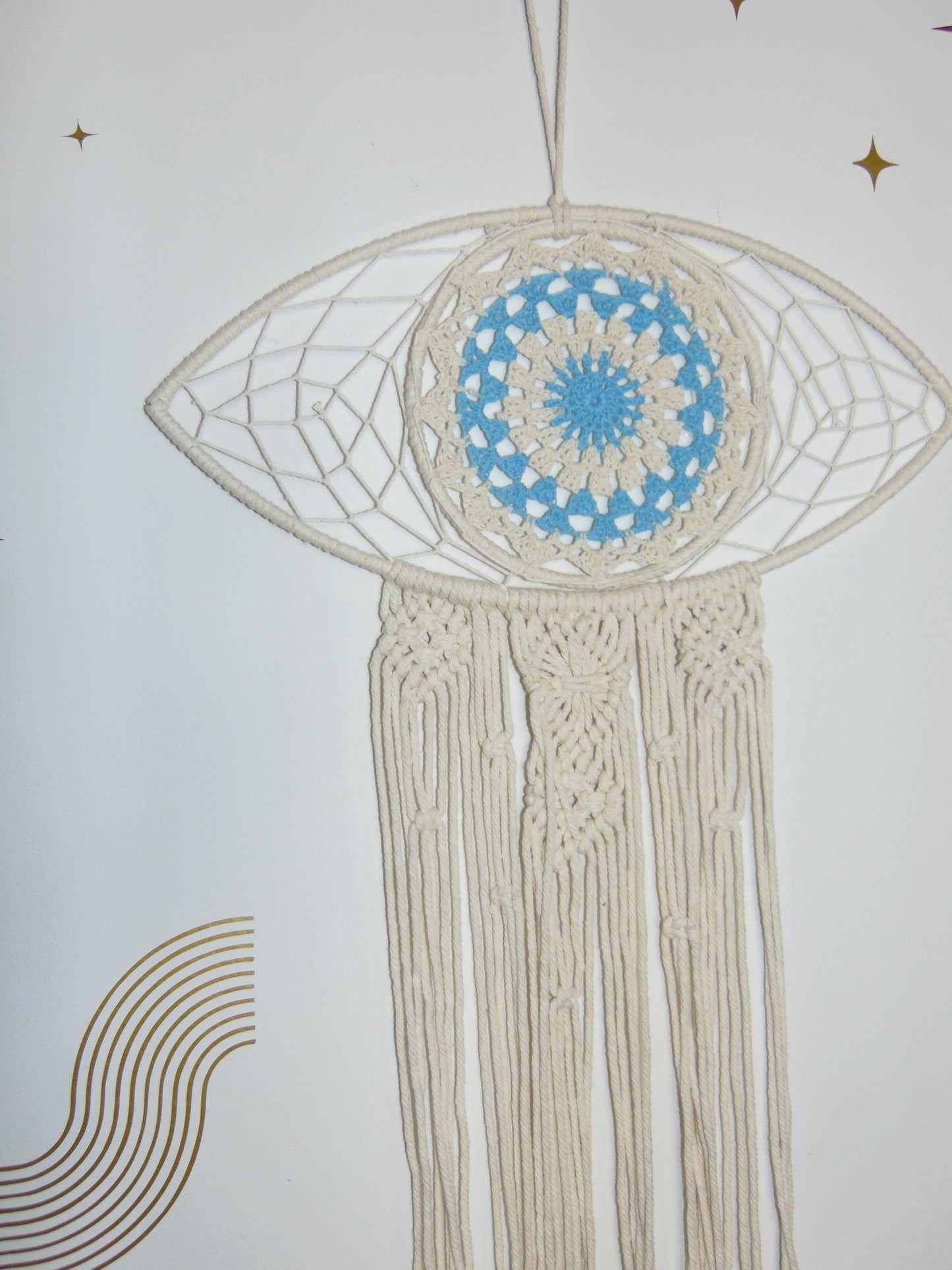 EVIL EYE MACRAME WALL HANGING DECOR