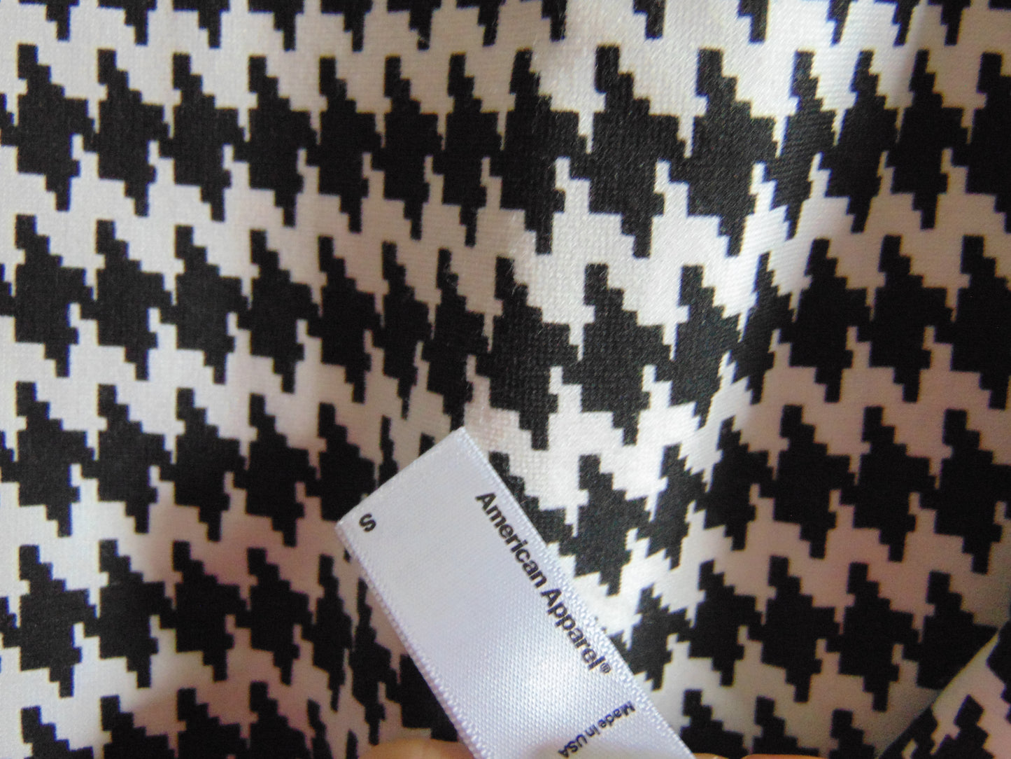 AMERICAN APPARELBLACK&WHITE HOUNDSTOOTH PENCIL SKIRT