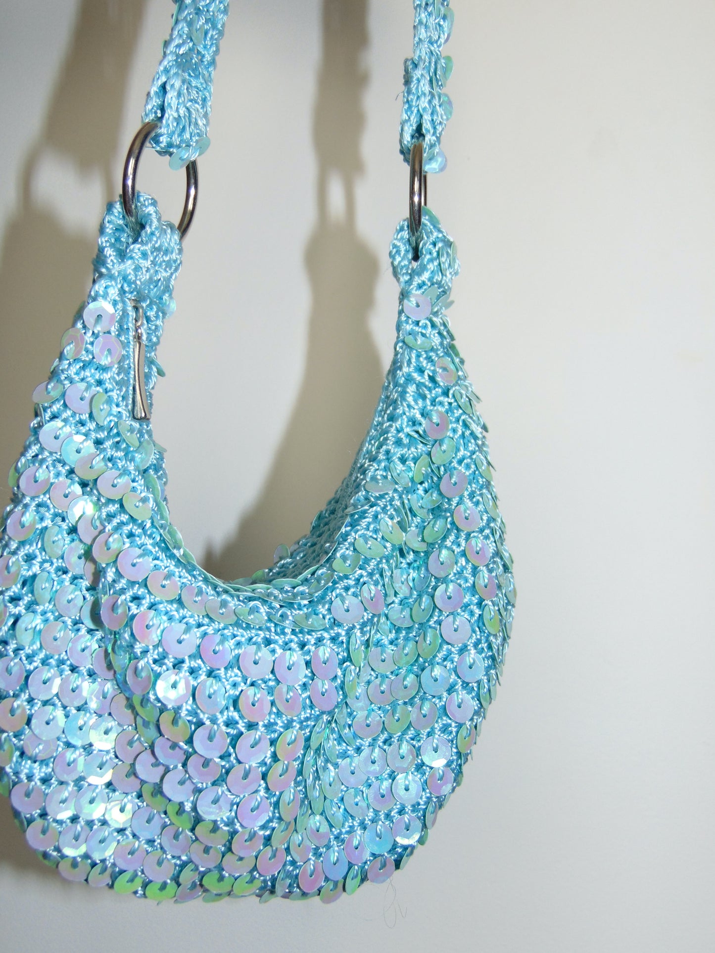90's/Y2K BLUE SEQUIN SATCHEL