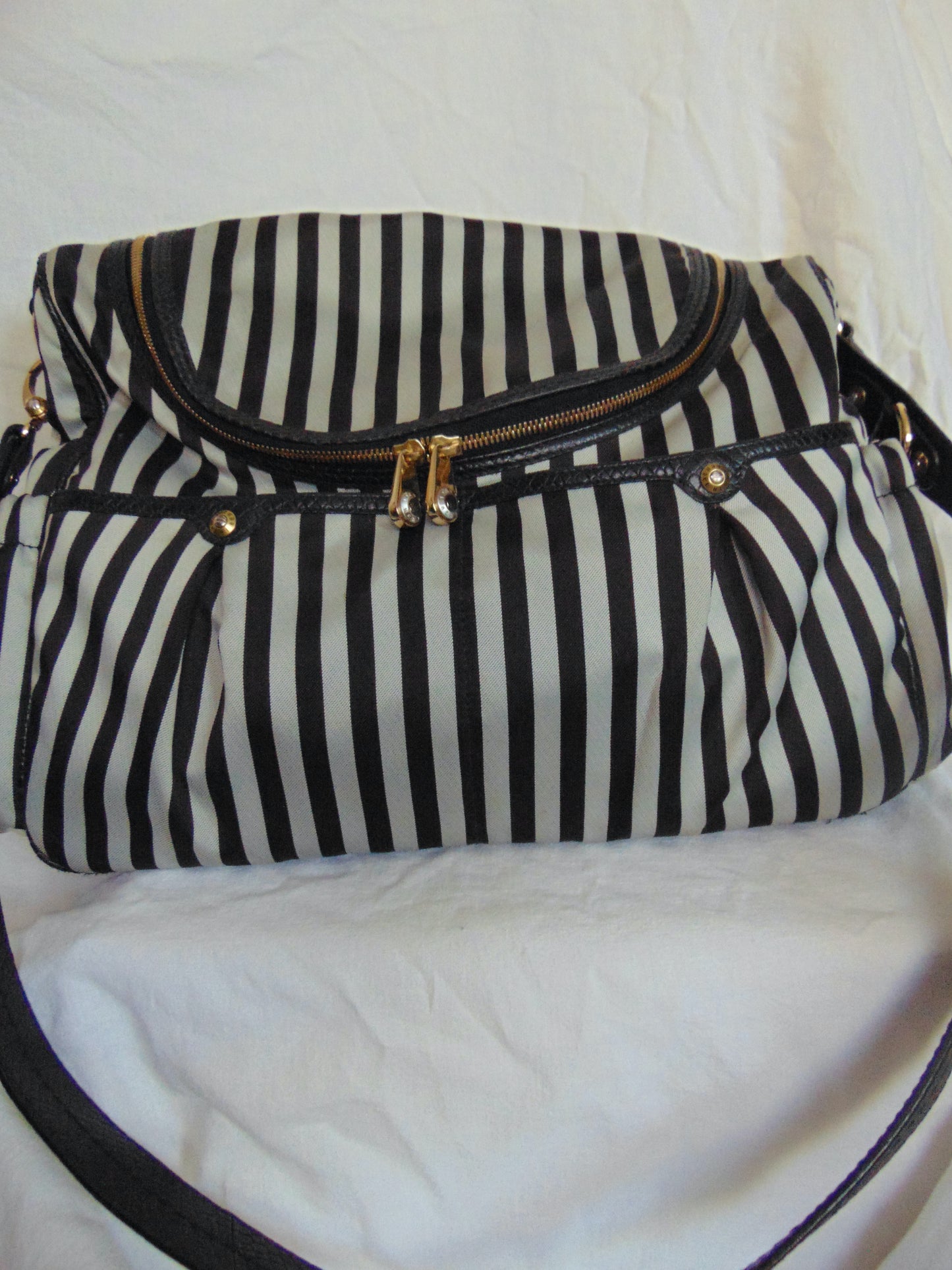 RARE HENRI BENDEL CENTENNIAL STRIPE DIAPER BAG
