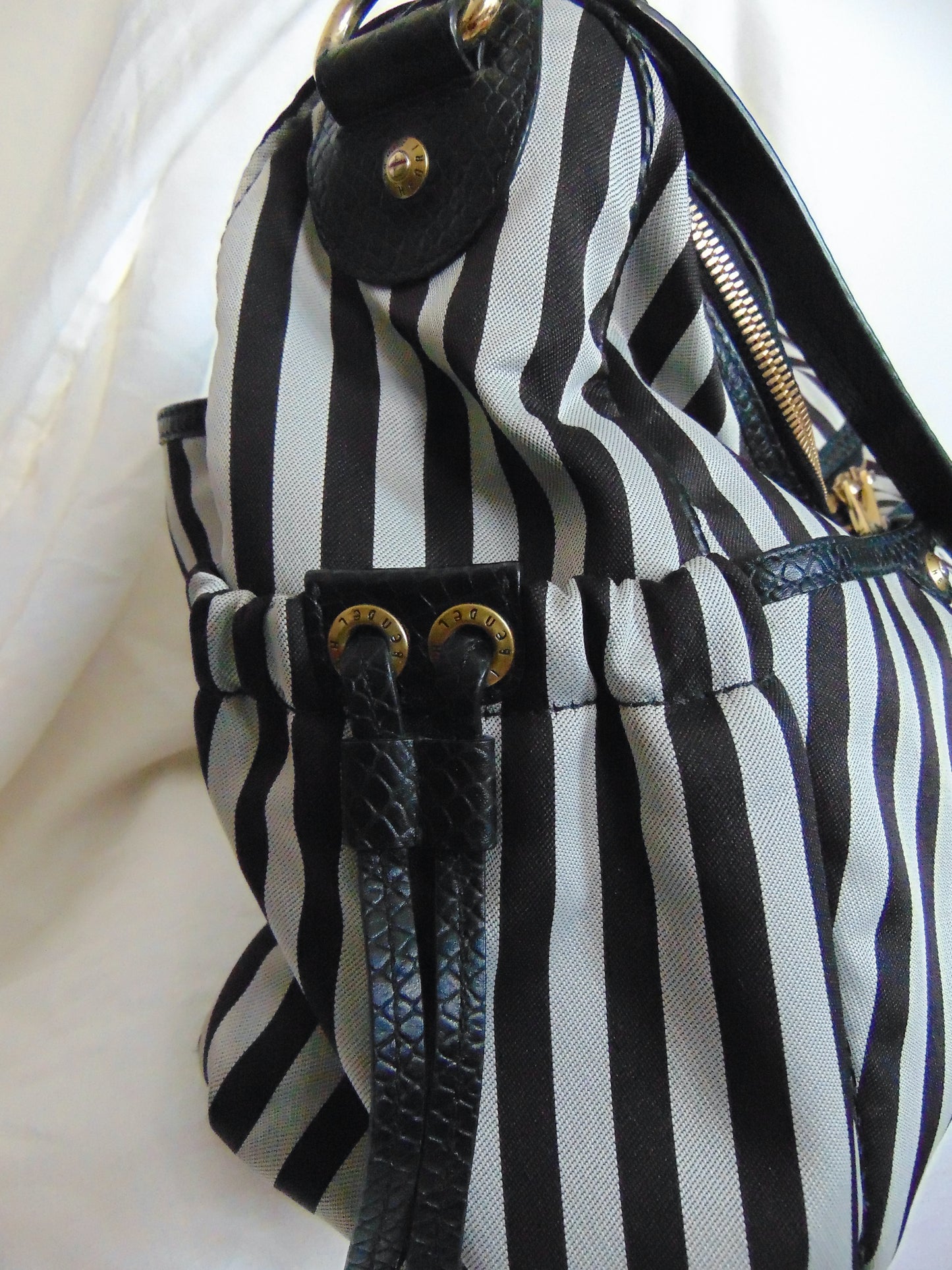 RARE HENRI BENDEL CENTENNIAL STRIPE DIAPER BAG