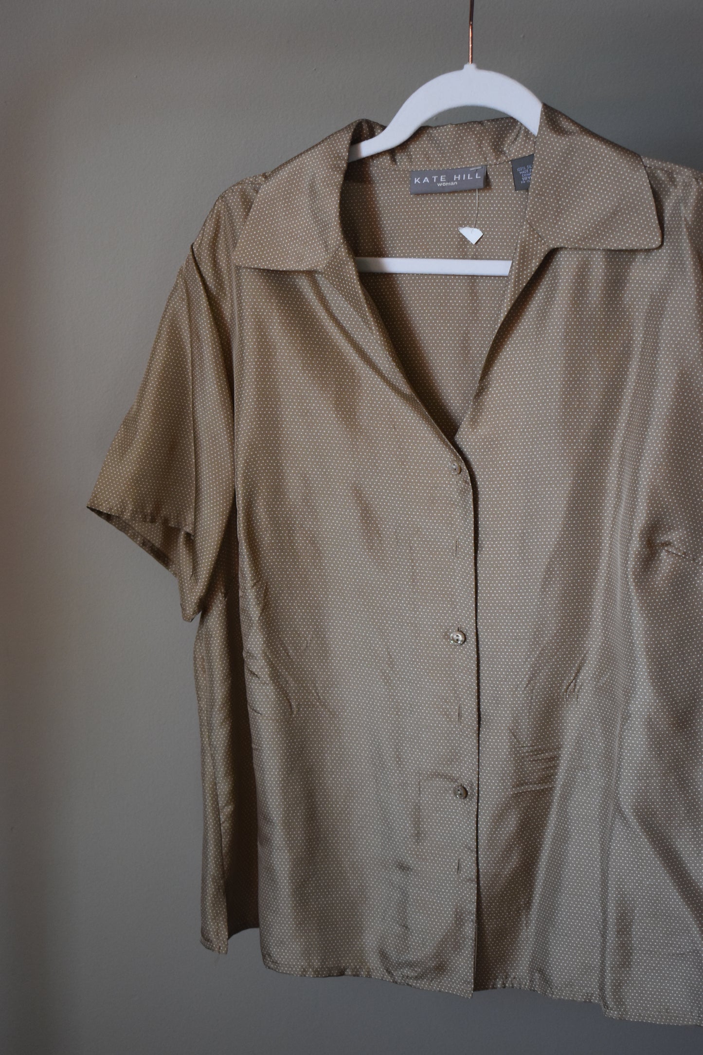 SILK POLKA DOT BLOUSE