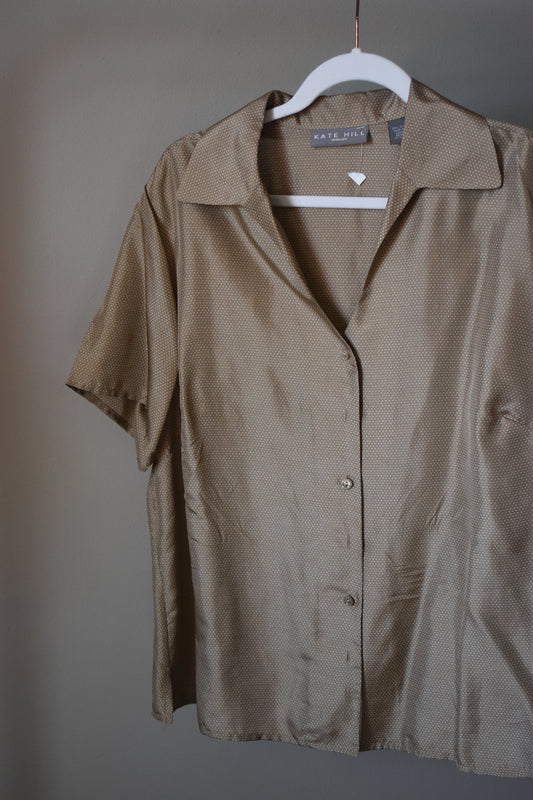 SILK POLKA DOT BLOUSE