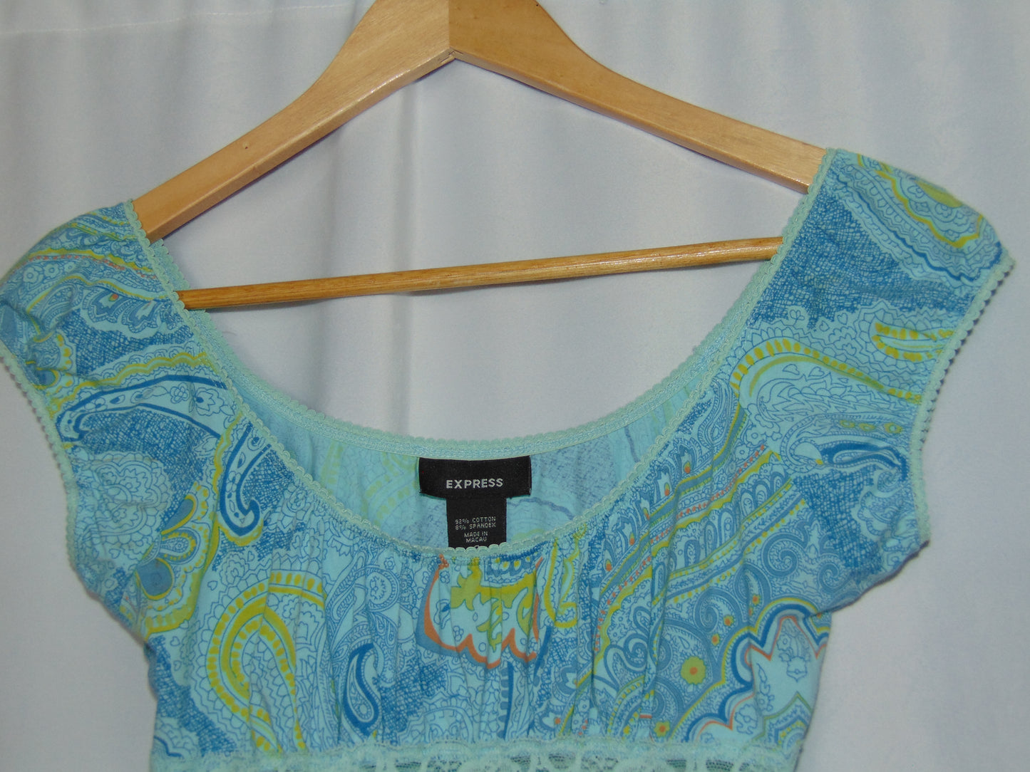 Y2K PAISLEY LACE TOP