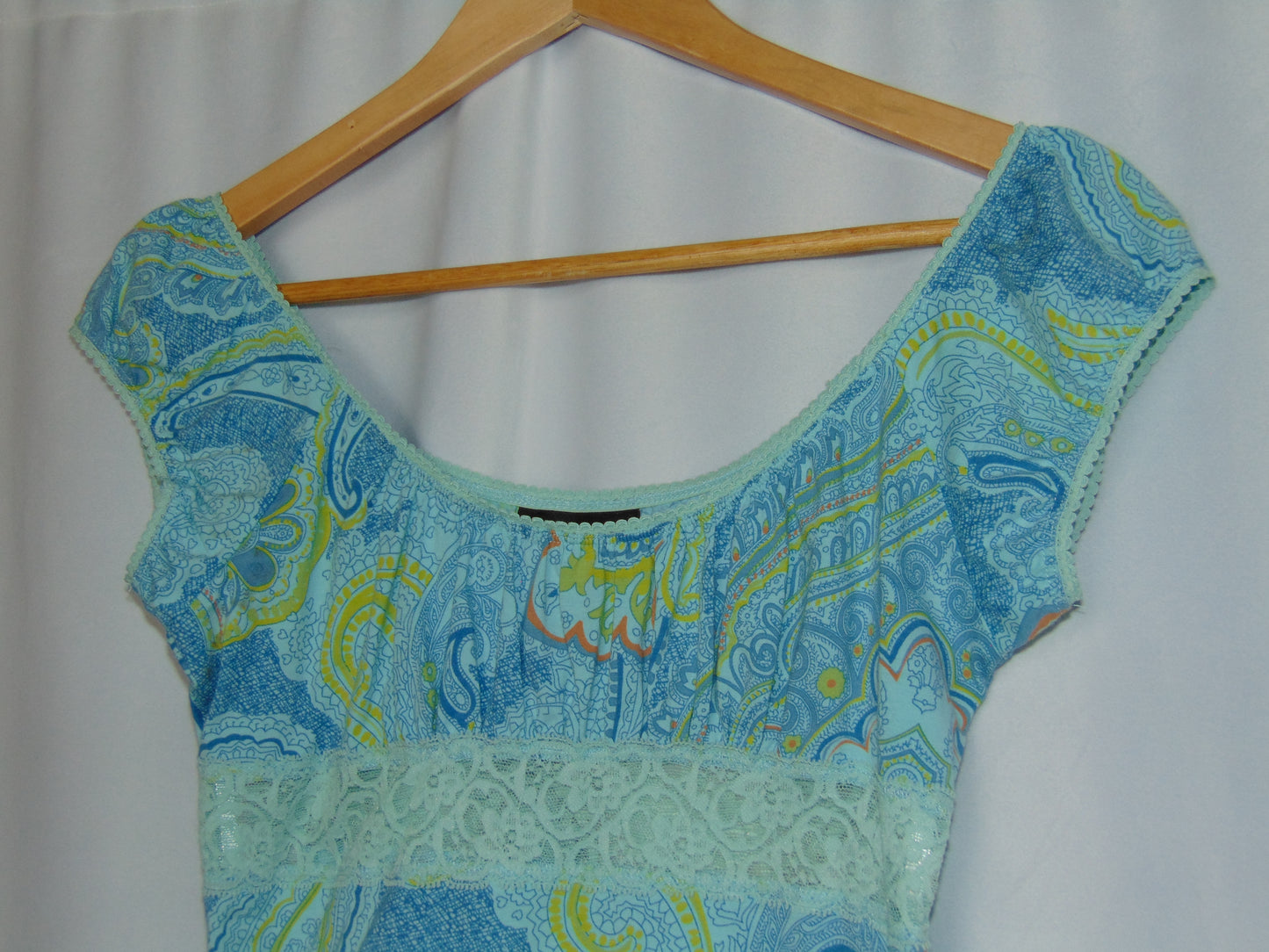 Y2K PAISLEY LACE TOP