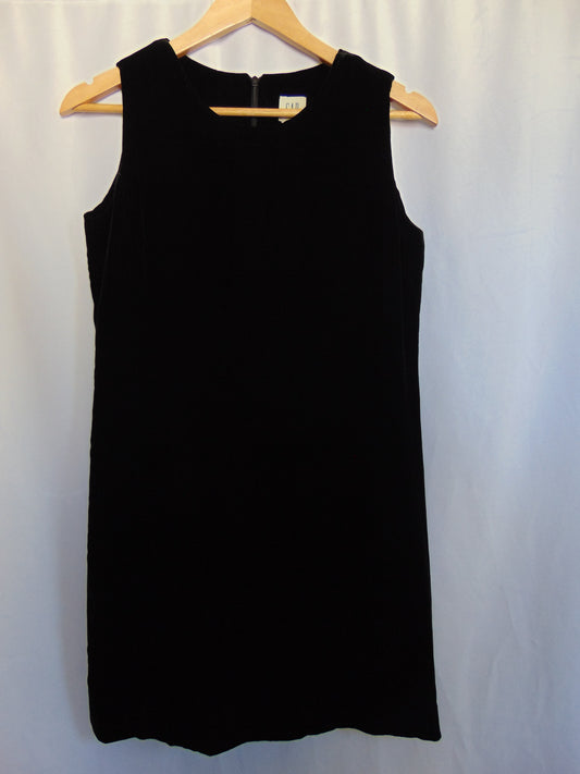 VINTAGE GAP SLEEVELESS VELVET SHIFT DRESS