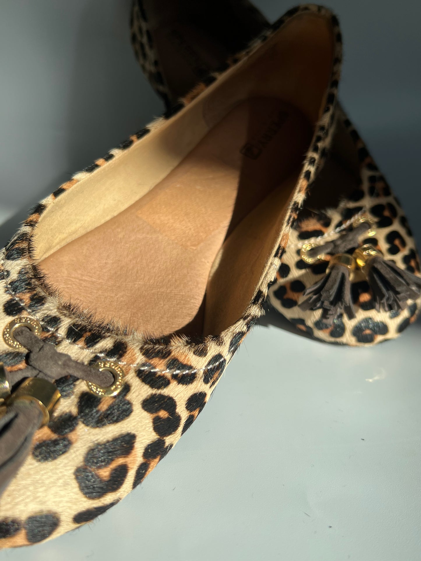 LEOPARD SPERRY BALLET FLATS