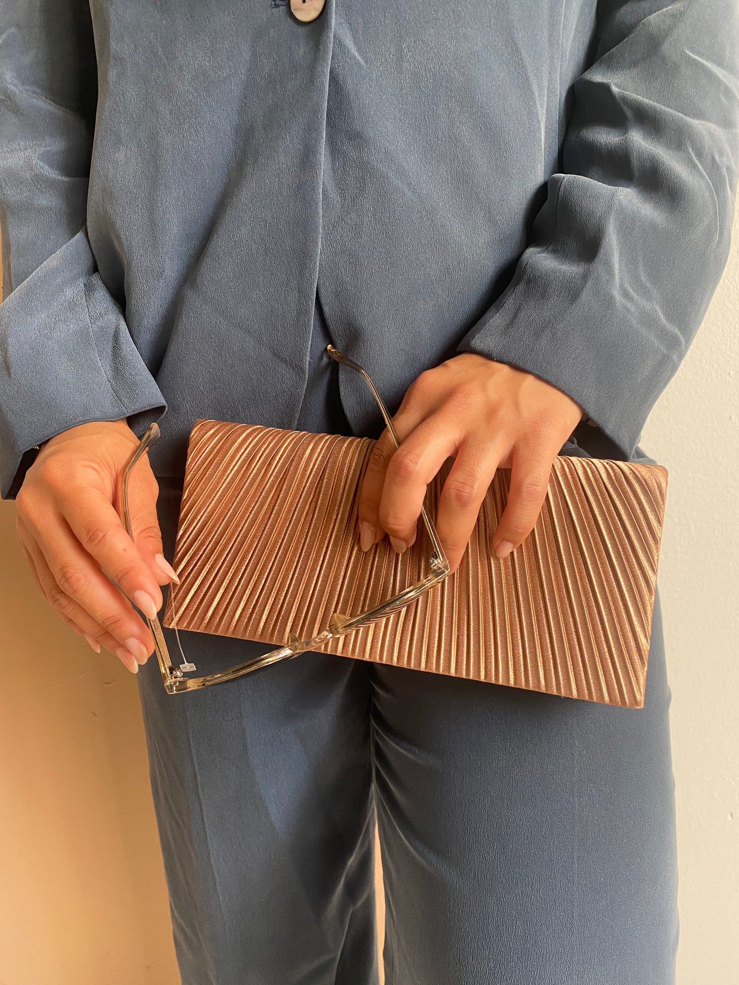CHAMPAGNE BIJOUX TERNER EVENING BAG