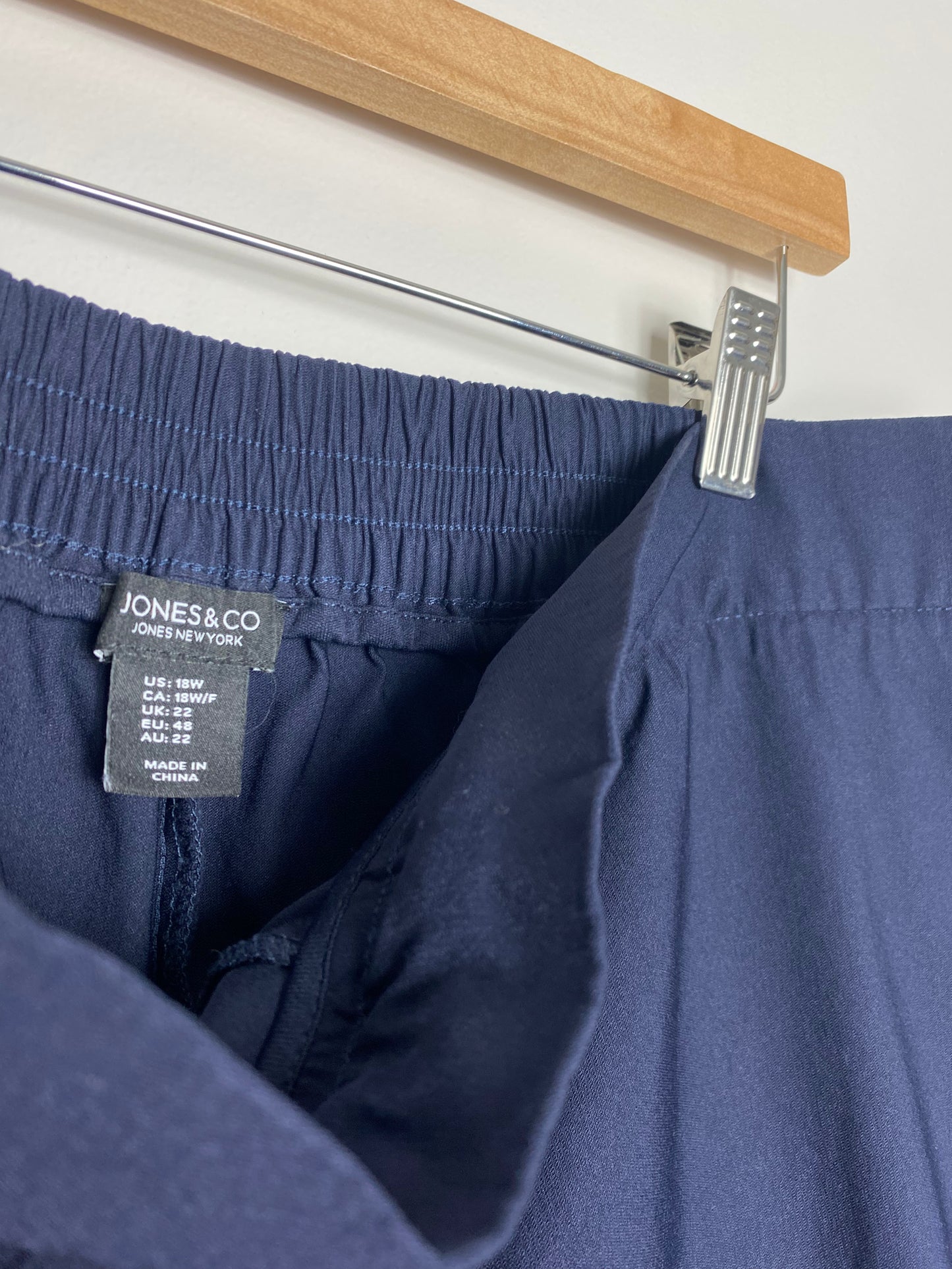 NAVY BLUE JONES & CO CHINOS
