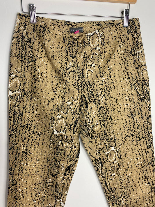VINCE CAMUTO SNAKESKIN PRINT PANTS