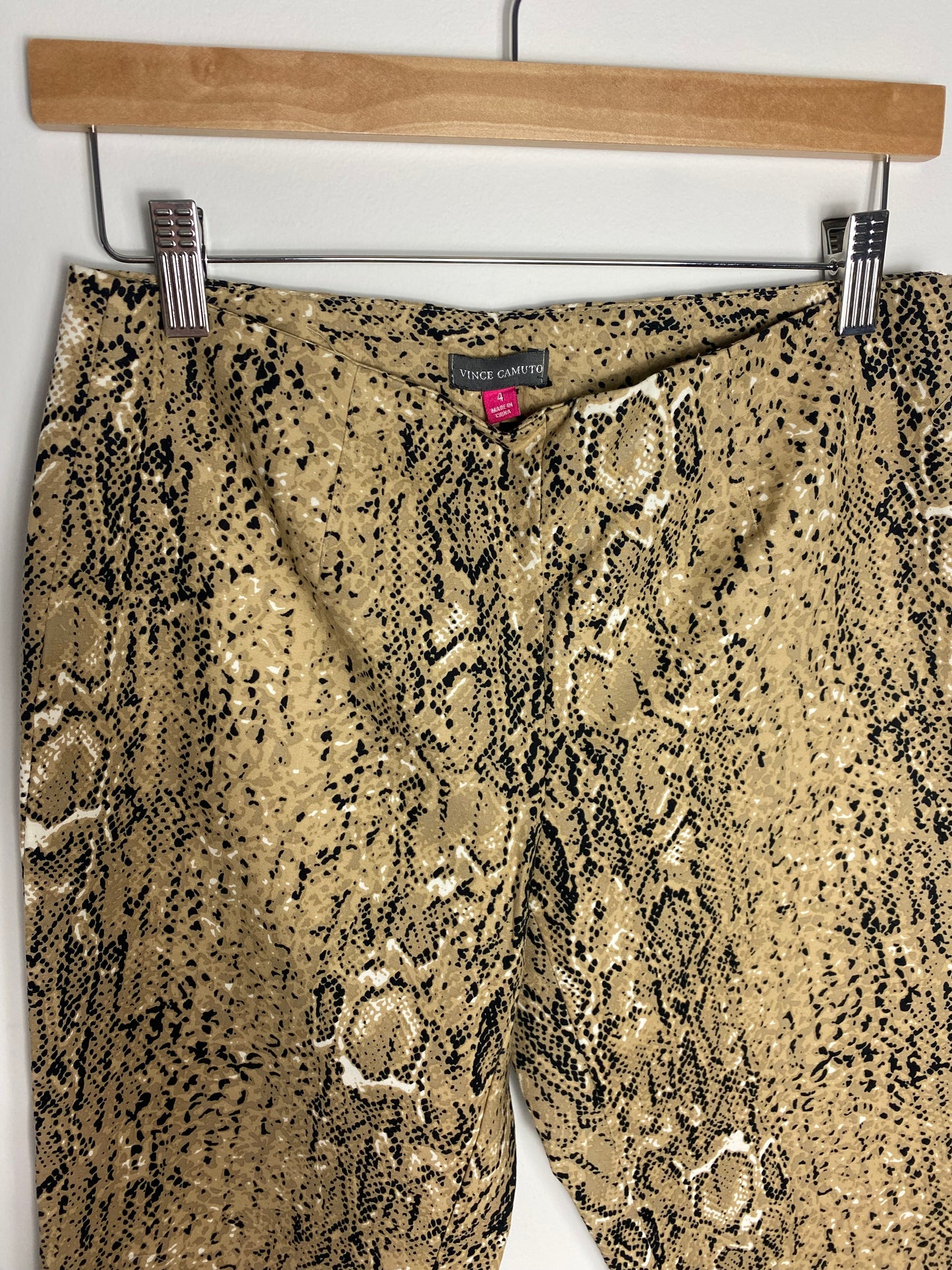 VINCE CAMUTO SNAKESKIN PRINT PANTS