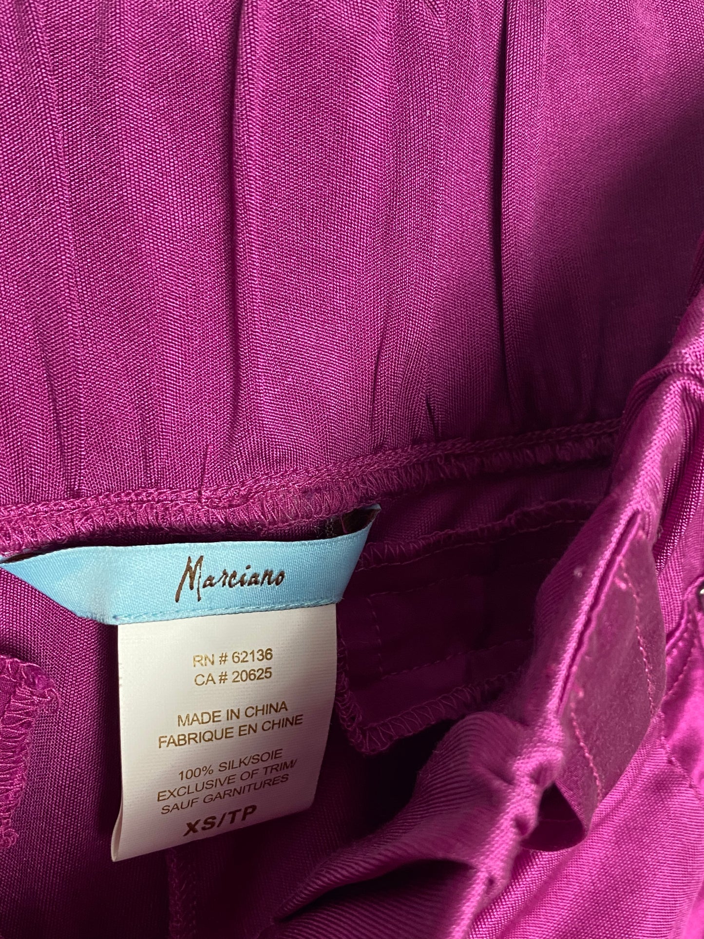 MARCIANO BY GUESS SILK PANTS