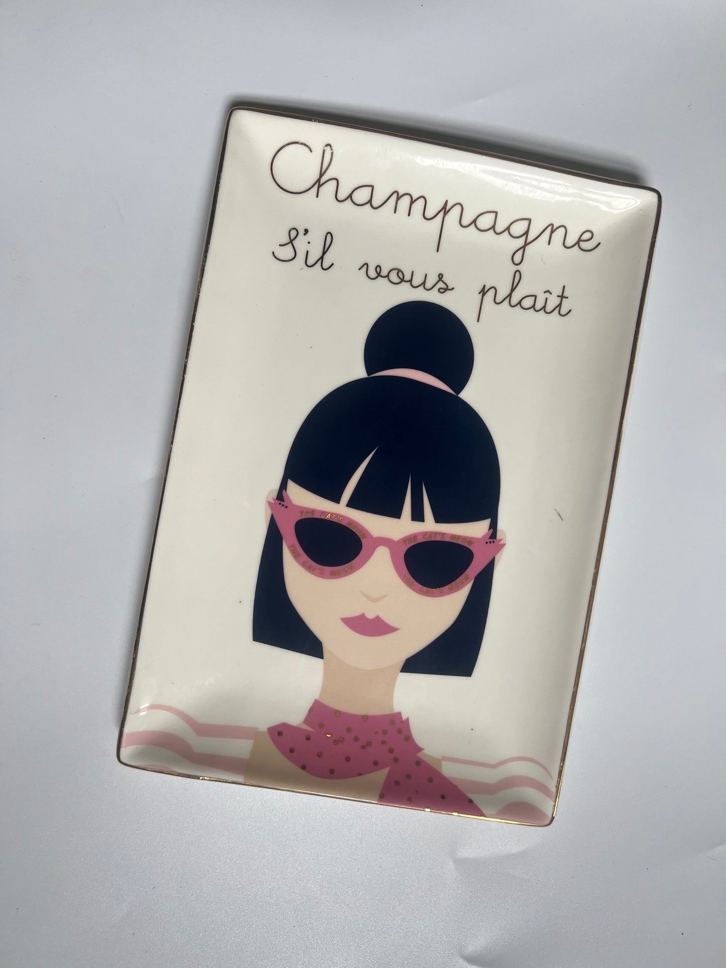 C'EST LA VIE! PARIS PORCELAIN TRAY