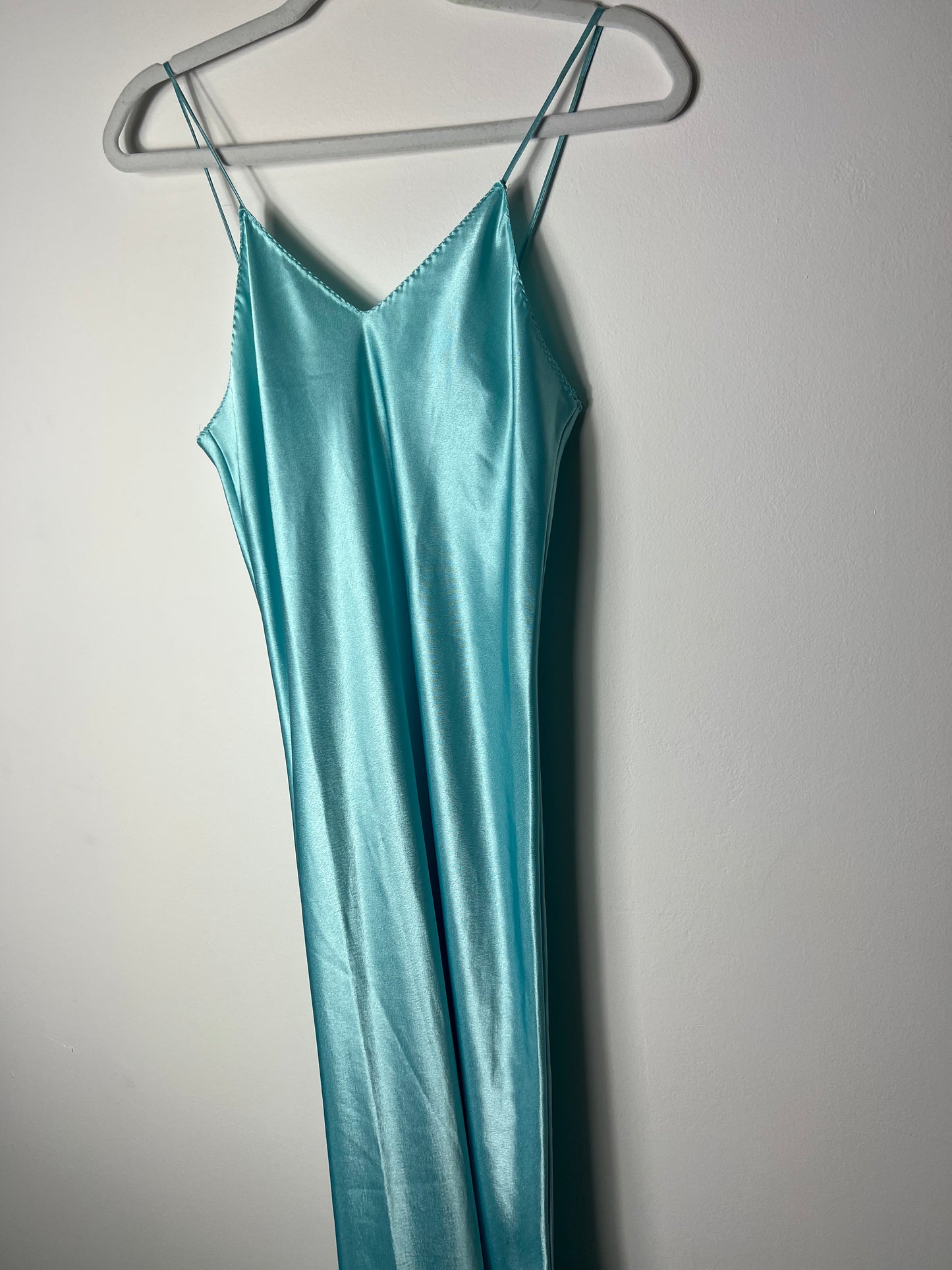 VINTAGE SKYBLUE SLIP DRESS