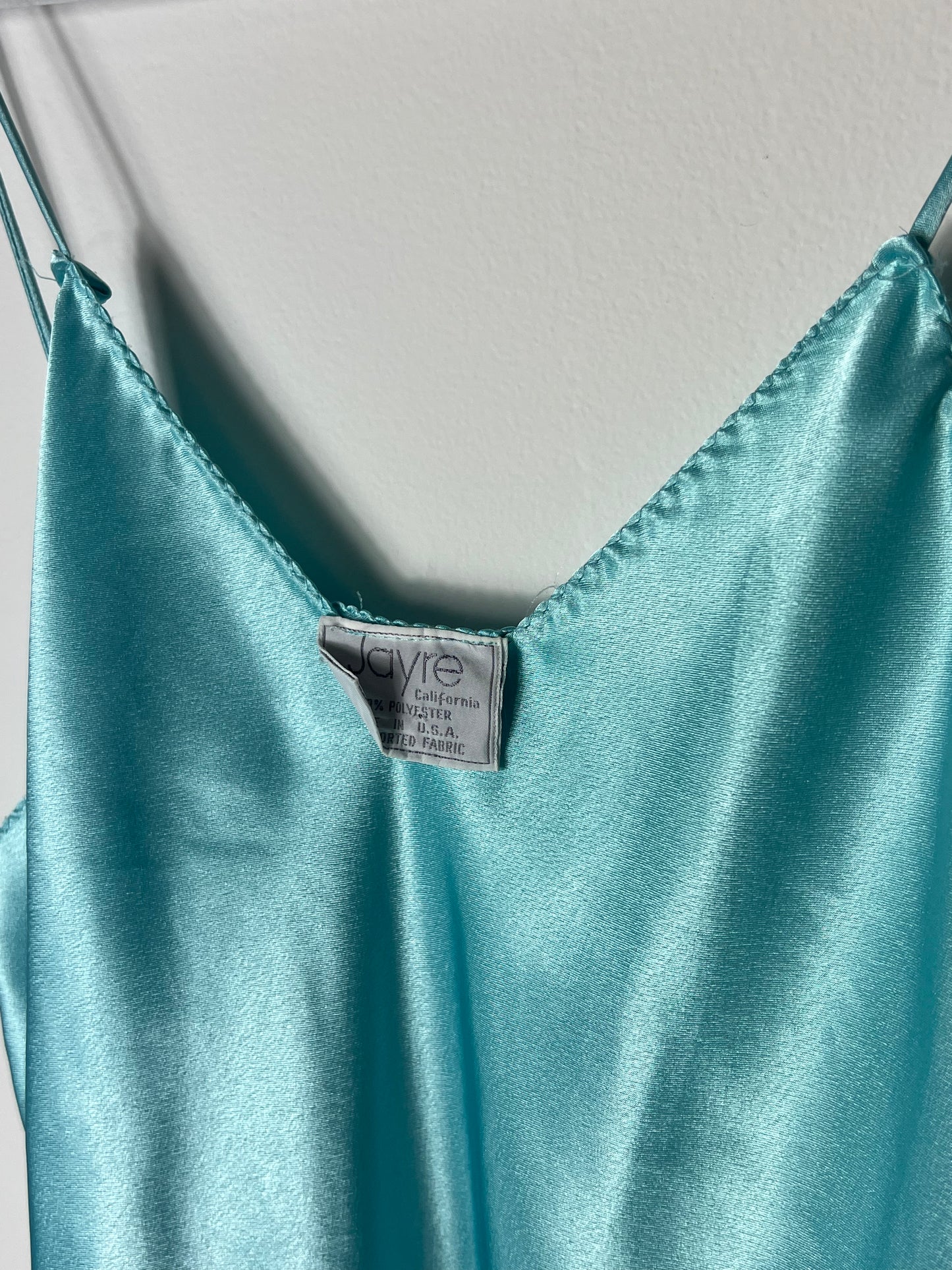 VINTAGE SKYBLUE SLIP DRESS