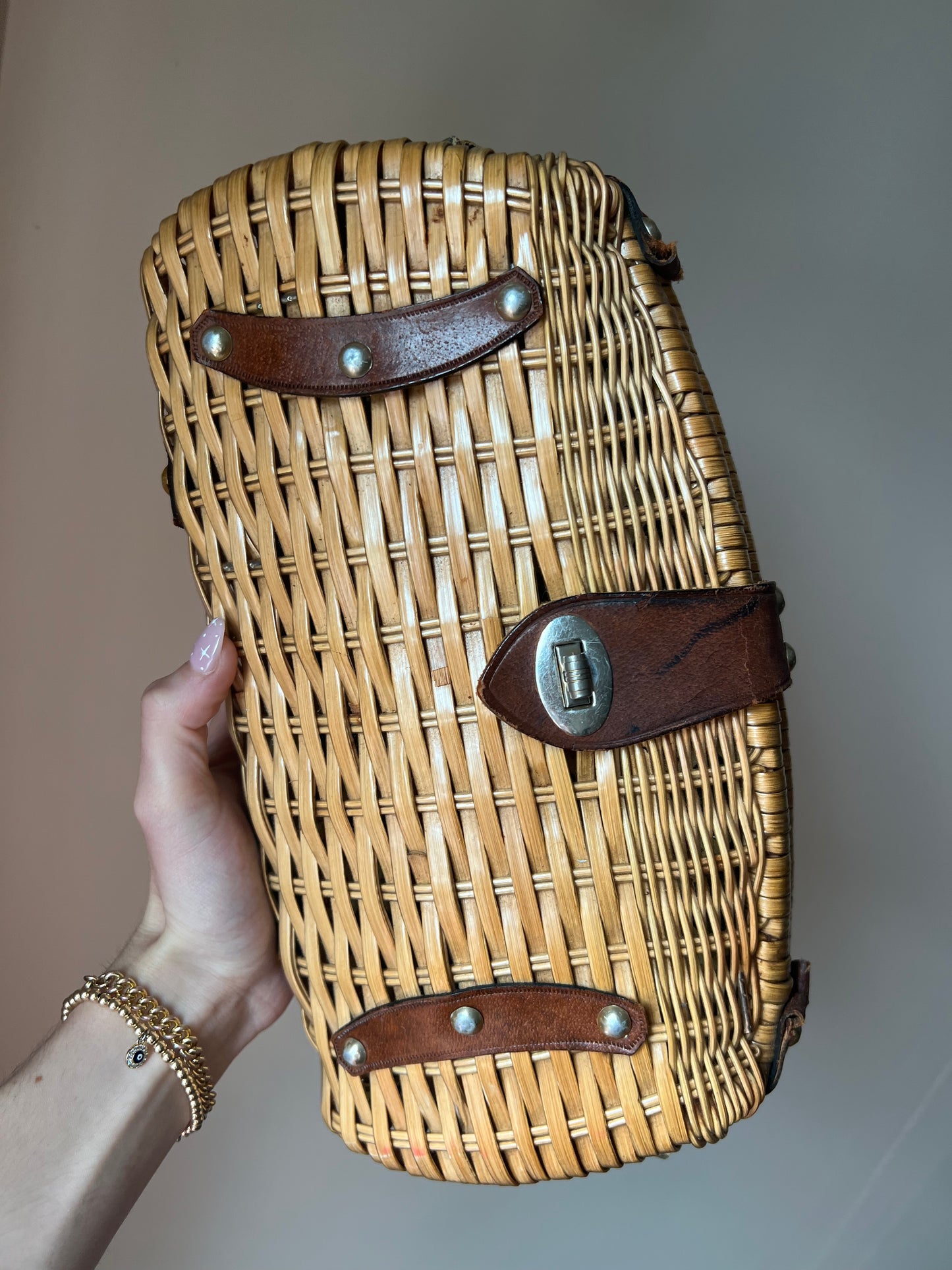 VINTAGE PATRICIA NASH MARCIANISE WICKER CLUTCH