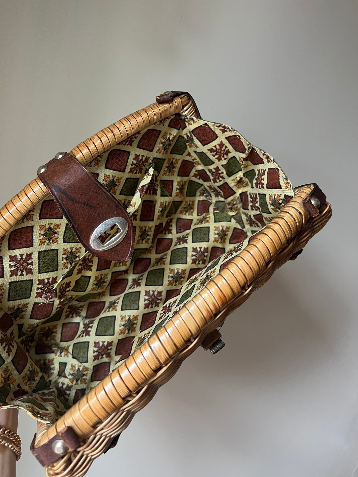 VINTAGE PATRICIA NASH MARCIANISE WICKER CLUTCH