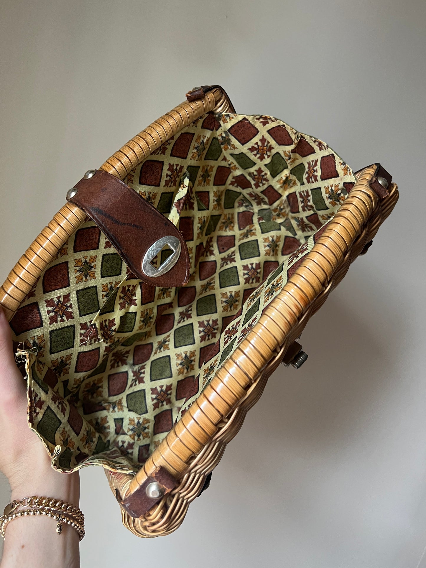 VINTAGE PATRICIA NASH MARCIANISE WICKER CLUTCH
