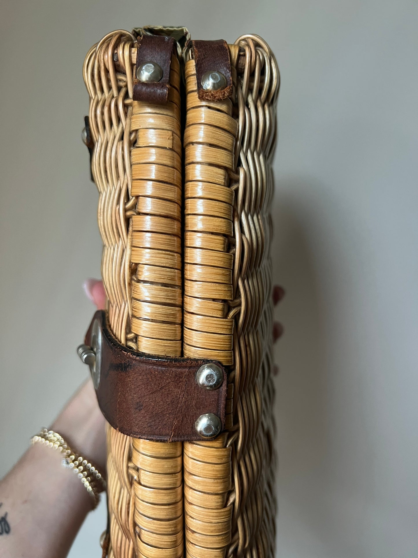 VINTAGE PATRICIA NASH MARCIANISE WICKER CLUTCH