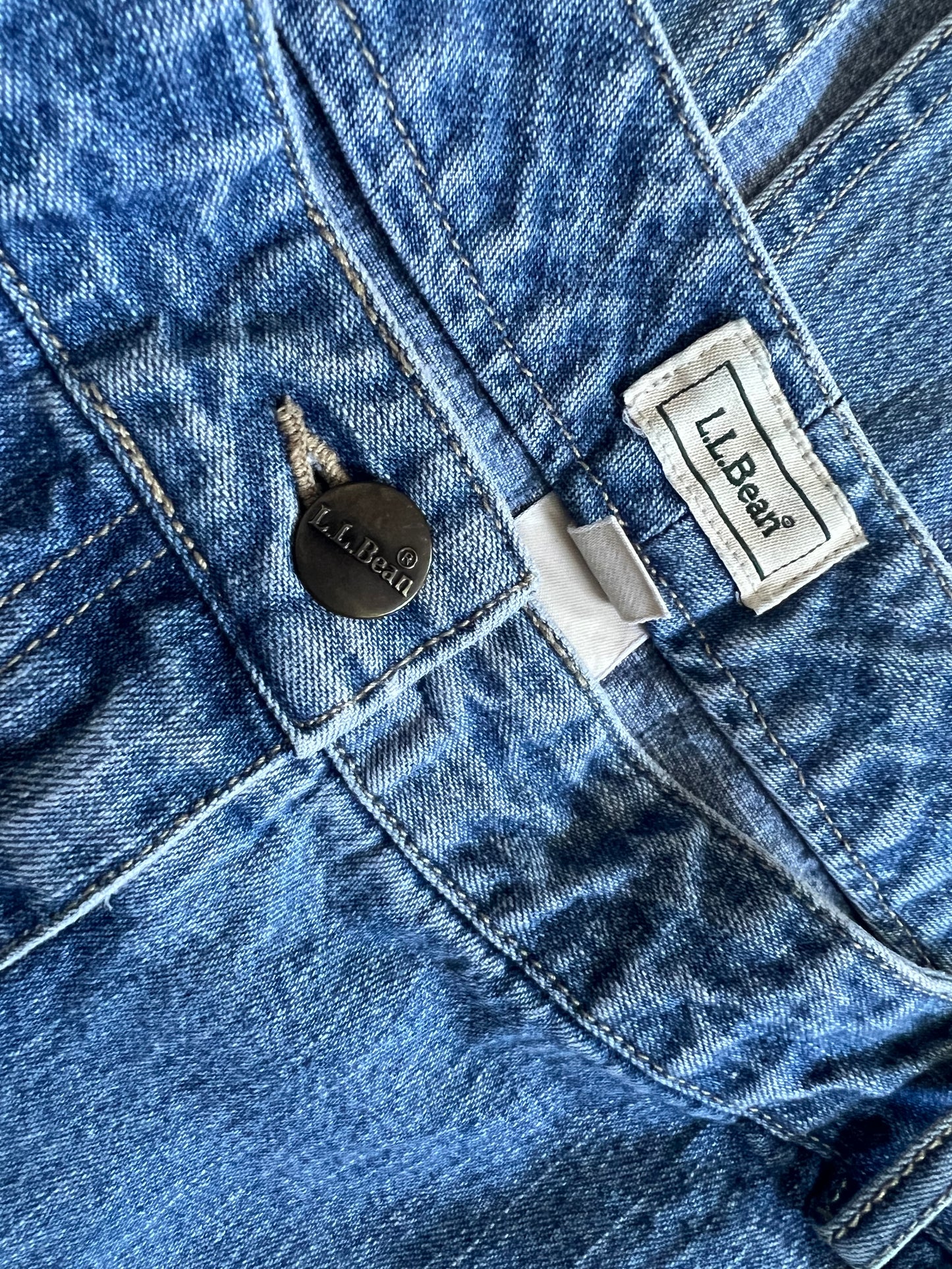L.L.BEAN DENIM MIDI SKIRT