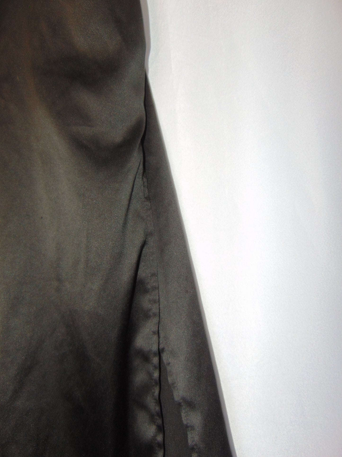 BLACK BACKTIE SLIP DRESS