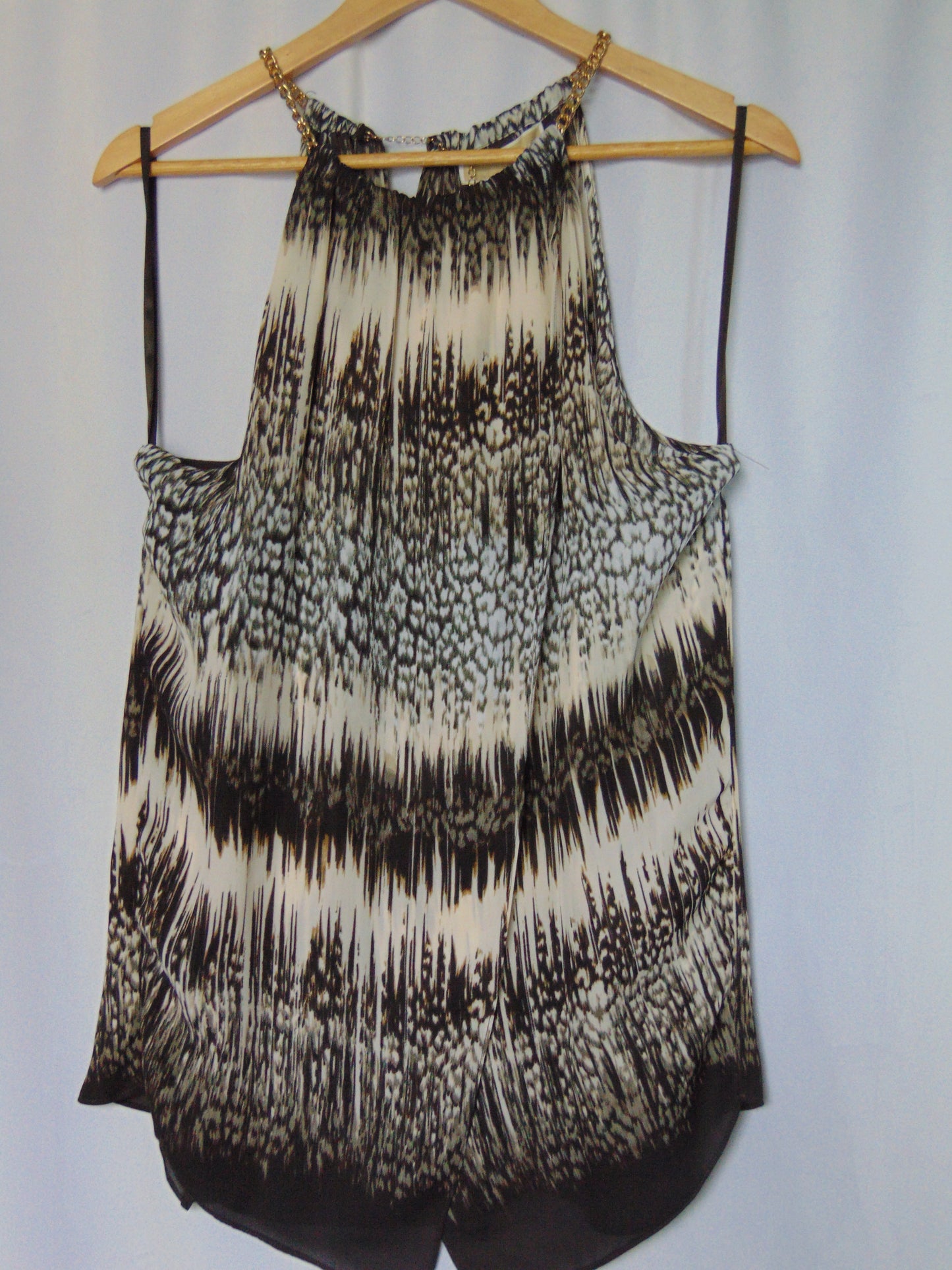 MICHAEL KORS HALTER SHIFT BLOUSE