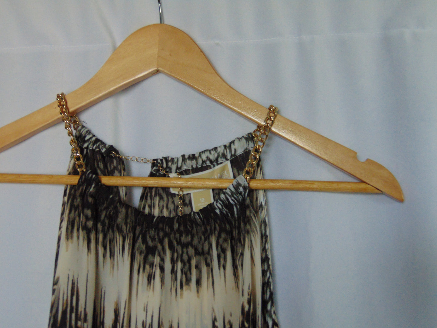 MICHAEL KORS HALTER SHIFT BLOUSE