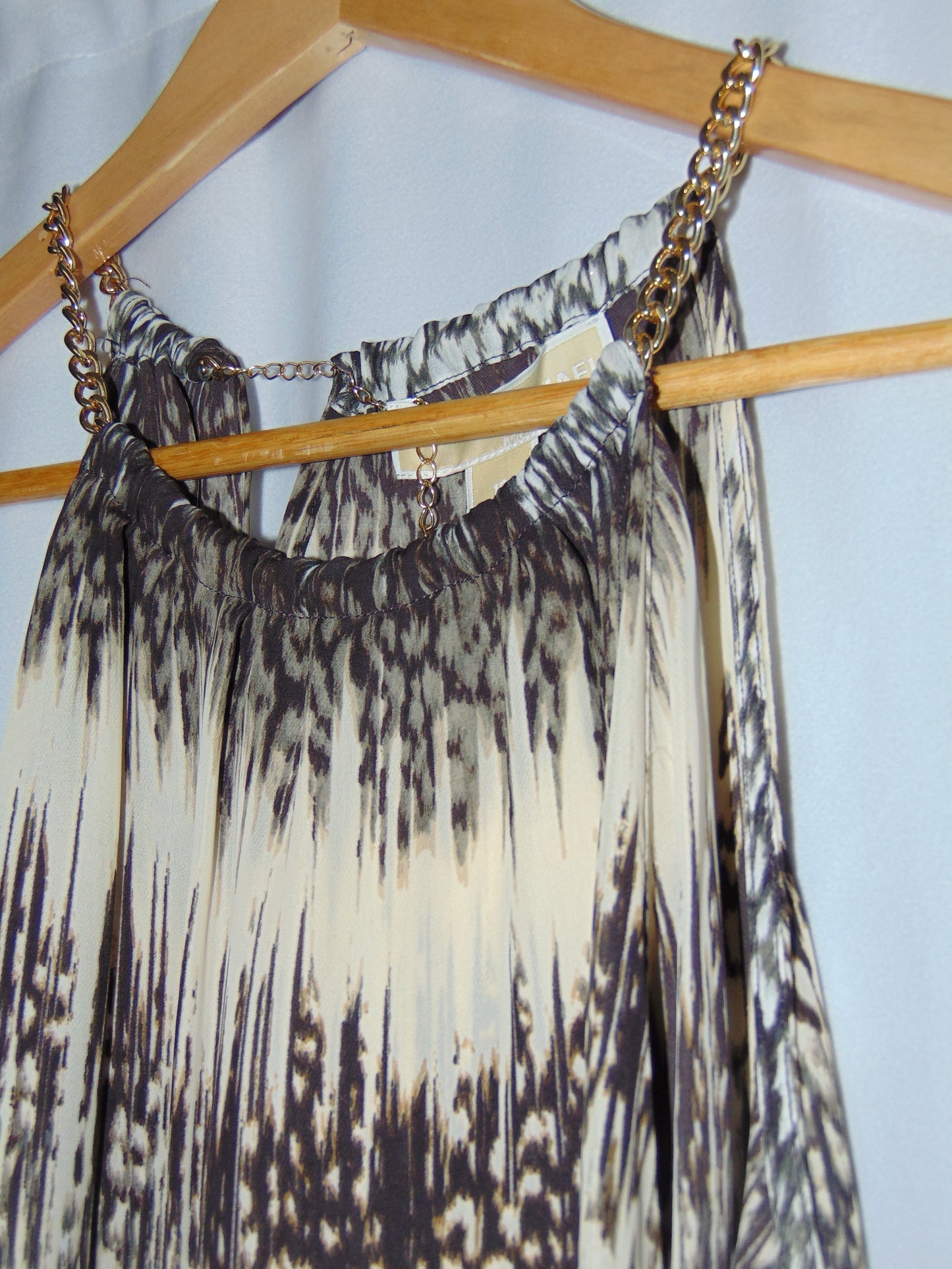 MICHAEL KORS HALTER SHIFT BLOUSE