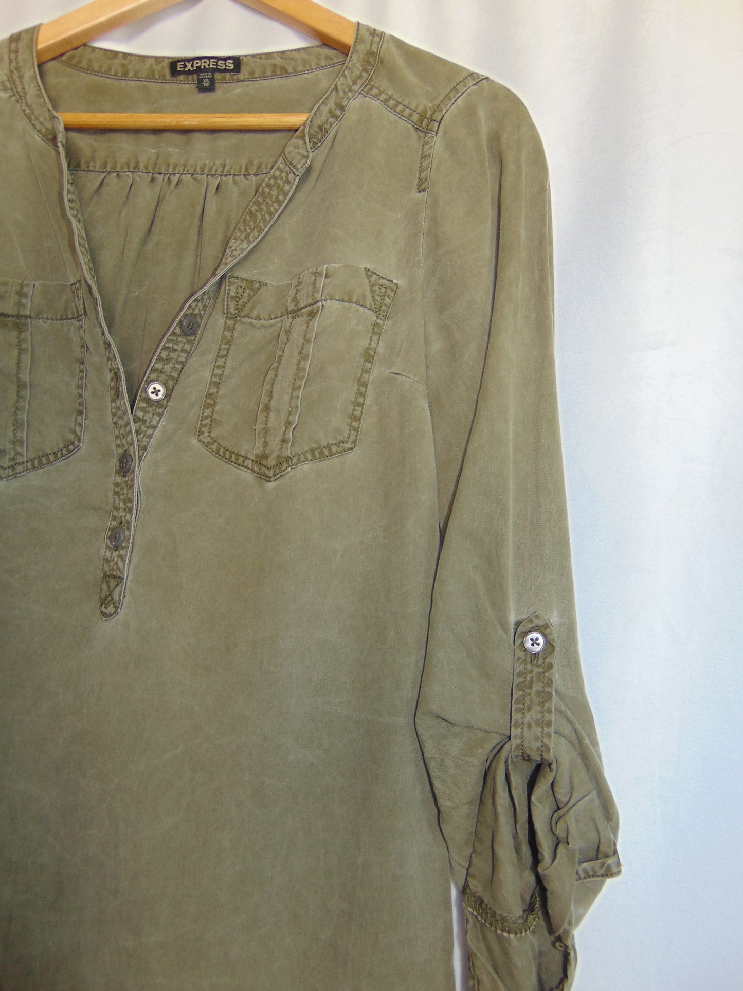 OLIVE GREEN EXPRESS DRESS