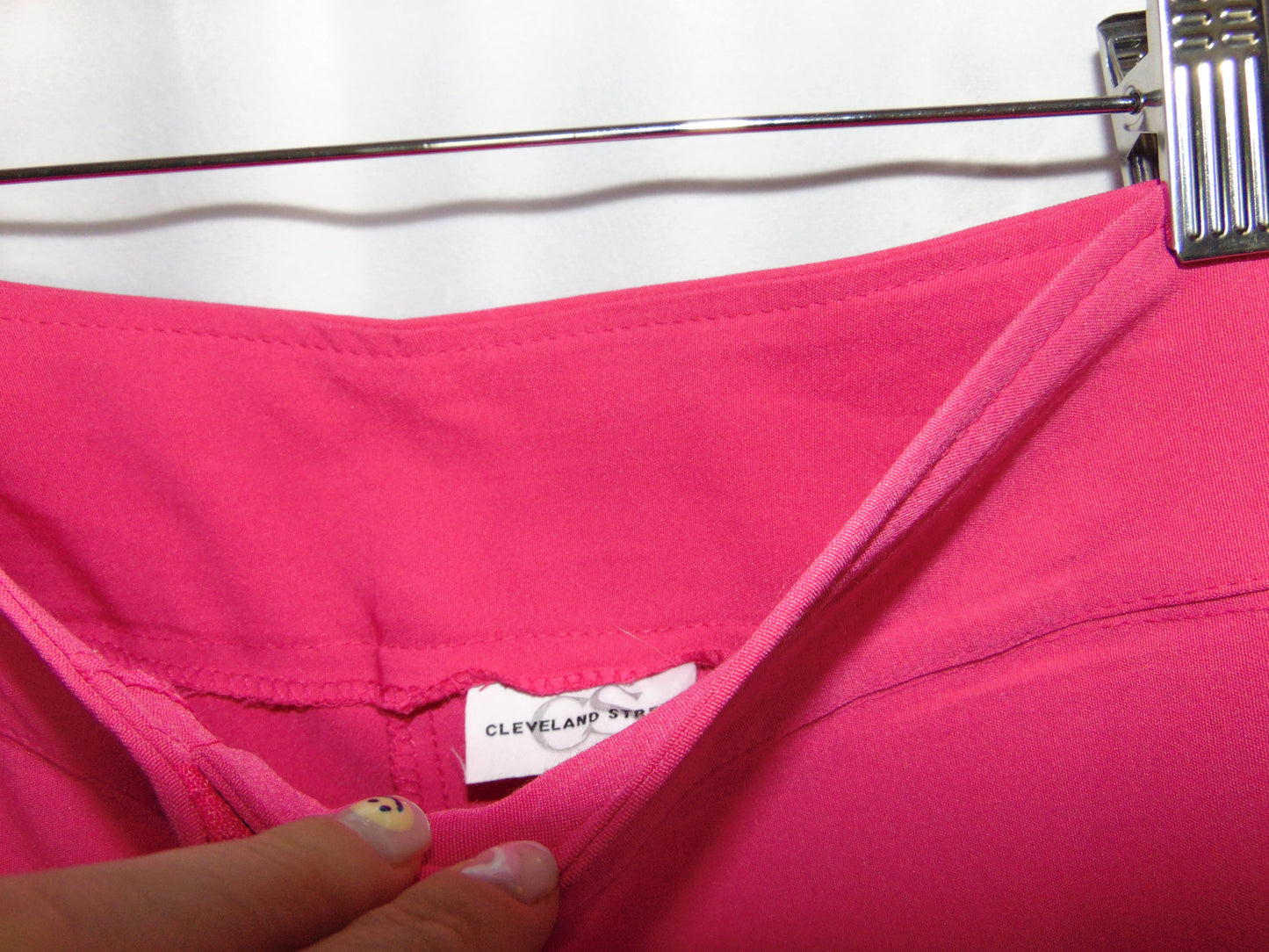 PINK LOW-RISE PANTS