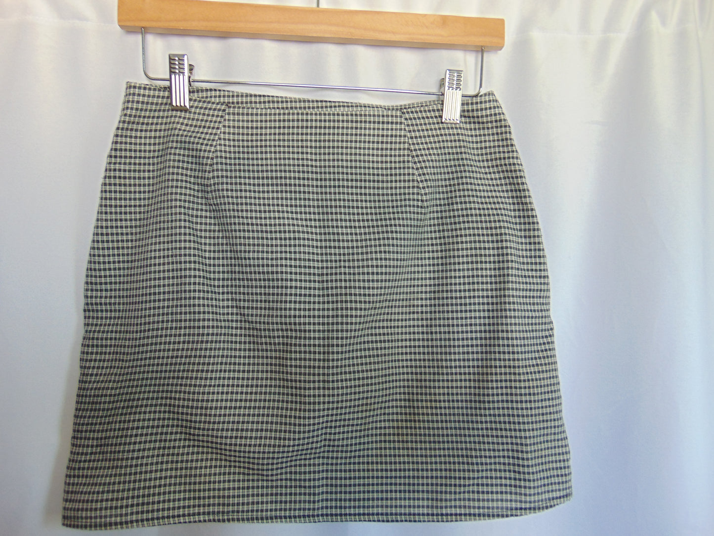 MINI PLAID SKIRT WITH BUTTONS