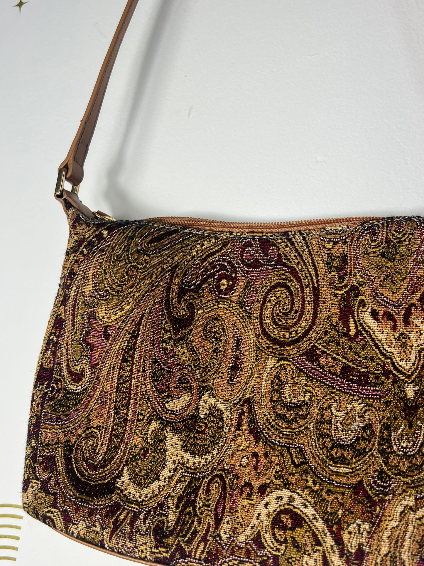 ETIENNE AIGNER PAISLEY SHOULDER BAG